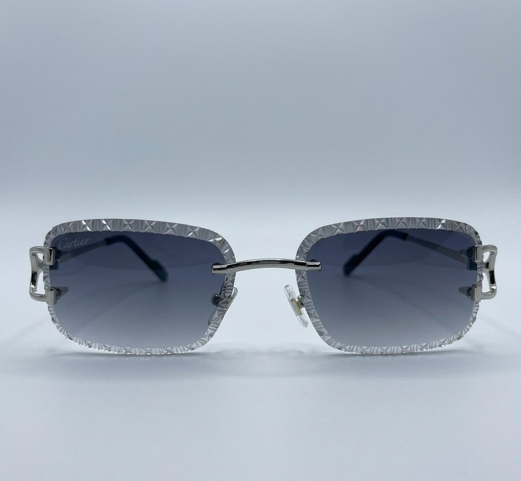 Cartier Diamond Cut Silvery/Gray