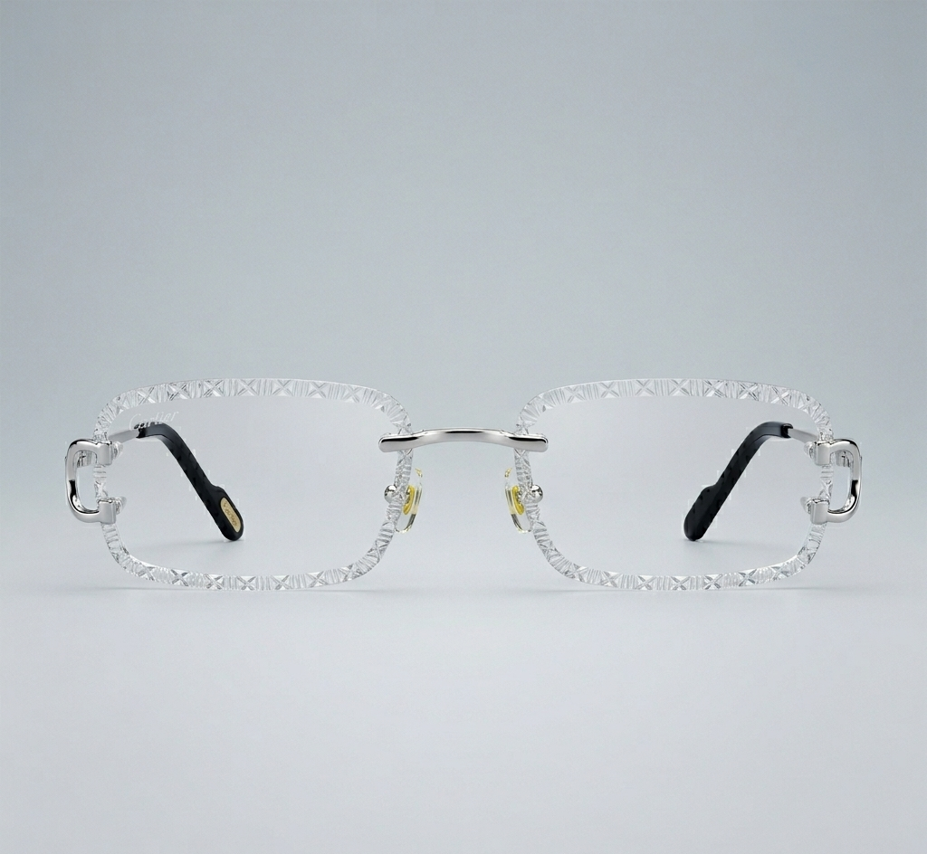 Cartier Diamond Cut Silvery/White
